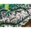 Die Schweiz in 3D, farbig, gerahmt, 1:1‘000‘000