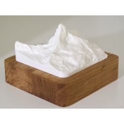 Das Matterhorn in 3D, auf Holz, 1:50‘000