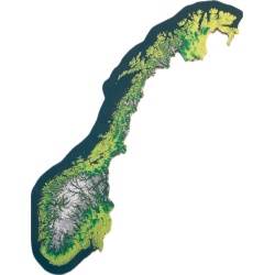 Norwegen, 1:2'500‘000